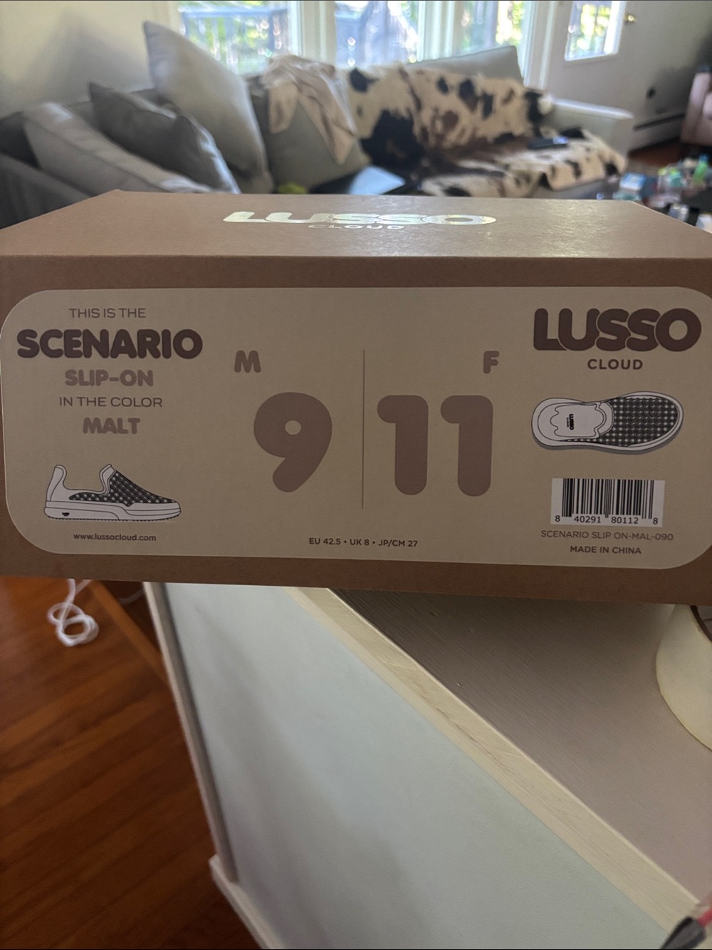 Lusso Scenario Slip-On Sneakers in Malt Brown - Men